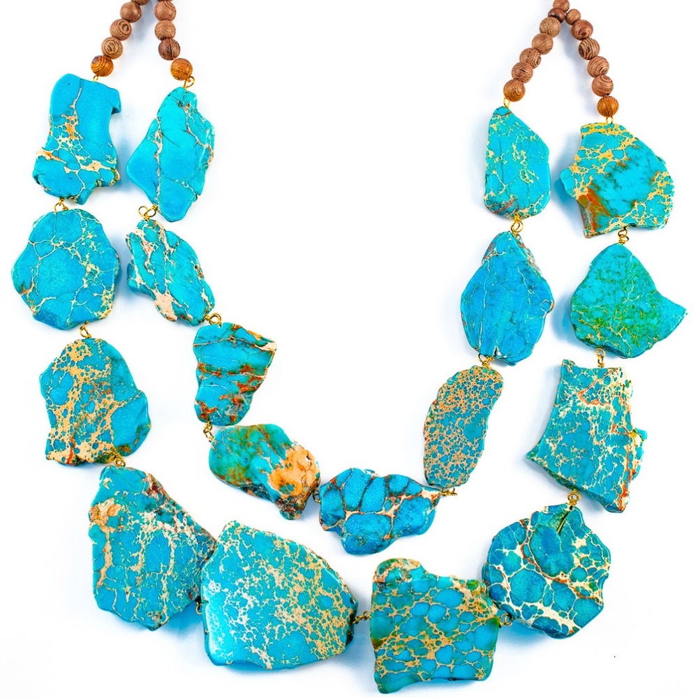 Beautiful turquoise statement necklace